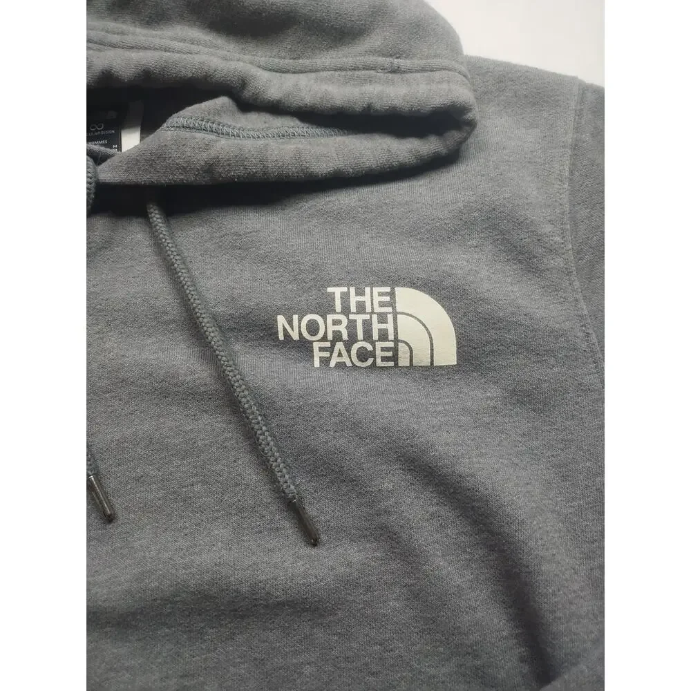 North Face Gray Pull Over Hoodie Men’s Size Medium